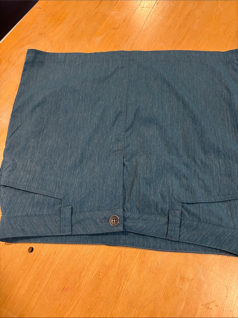 Eddie Bauer Teal Flat-Front Performance Shorts / Skorts / Skirt